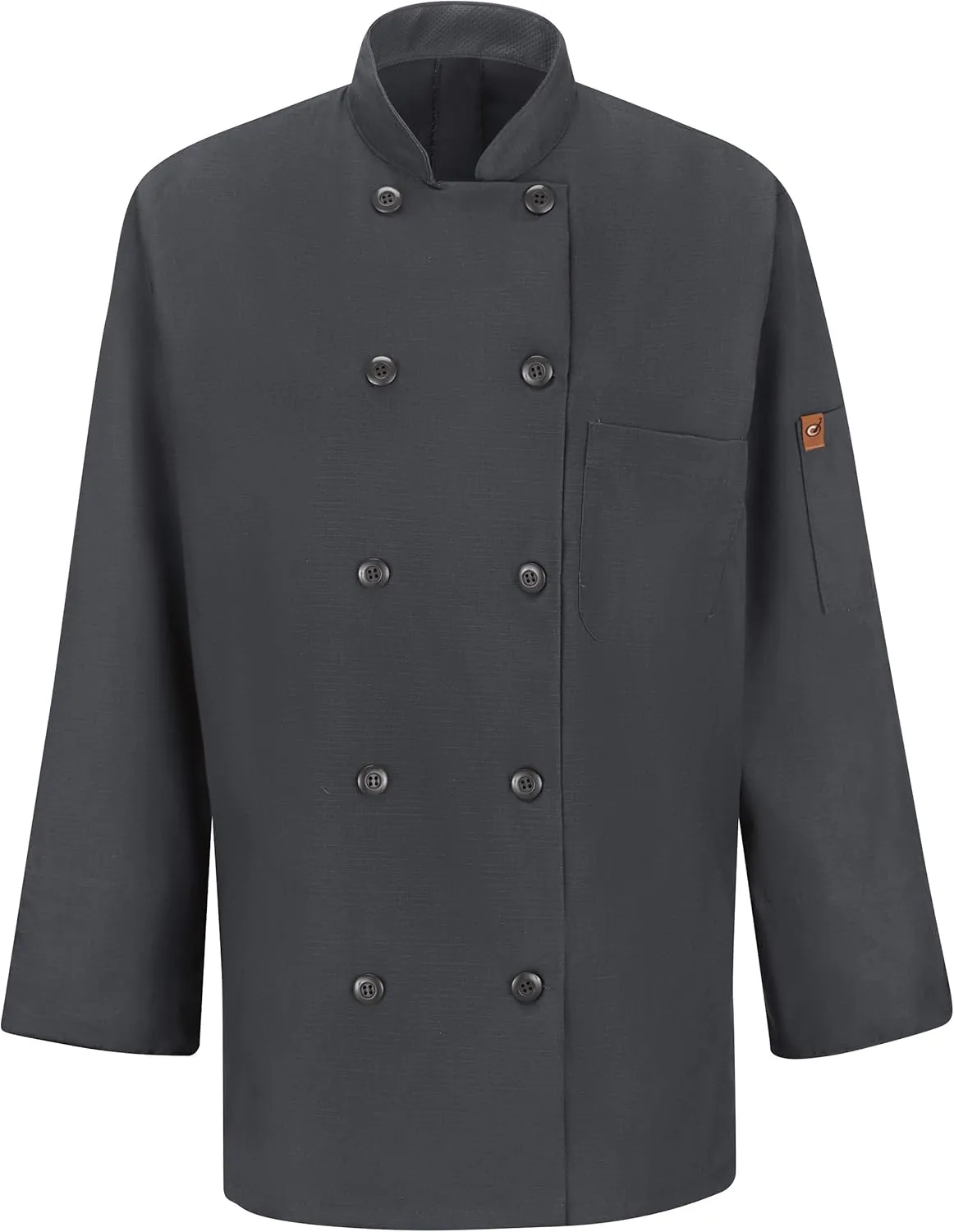 Red Kap womens Long Sleeve Ten Button Chef Coat With Mimix and Oilblok