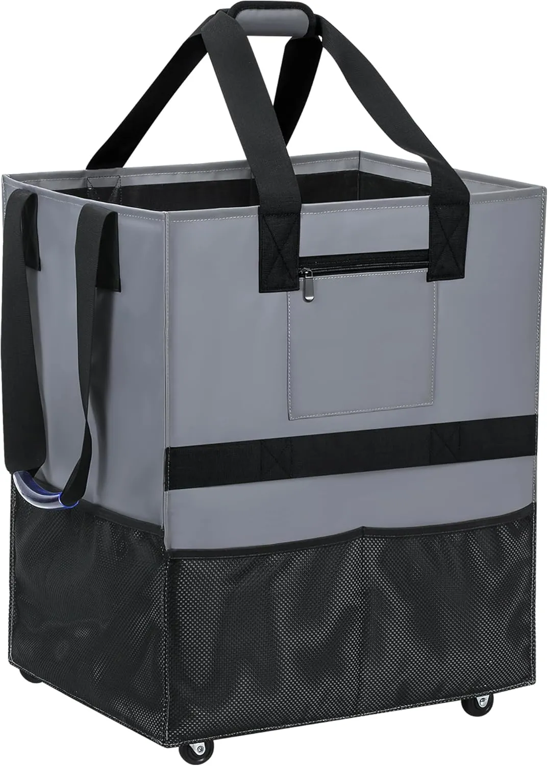 Reusable Grocery Bag on Wheels, Large Rolling Tote With Wheels Shopping Trolley Bag, Heavy Duty/Foldable/Lightweight, 88 lb Limit