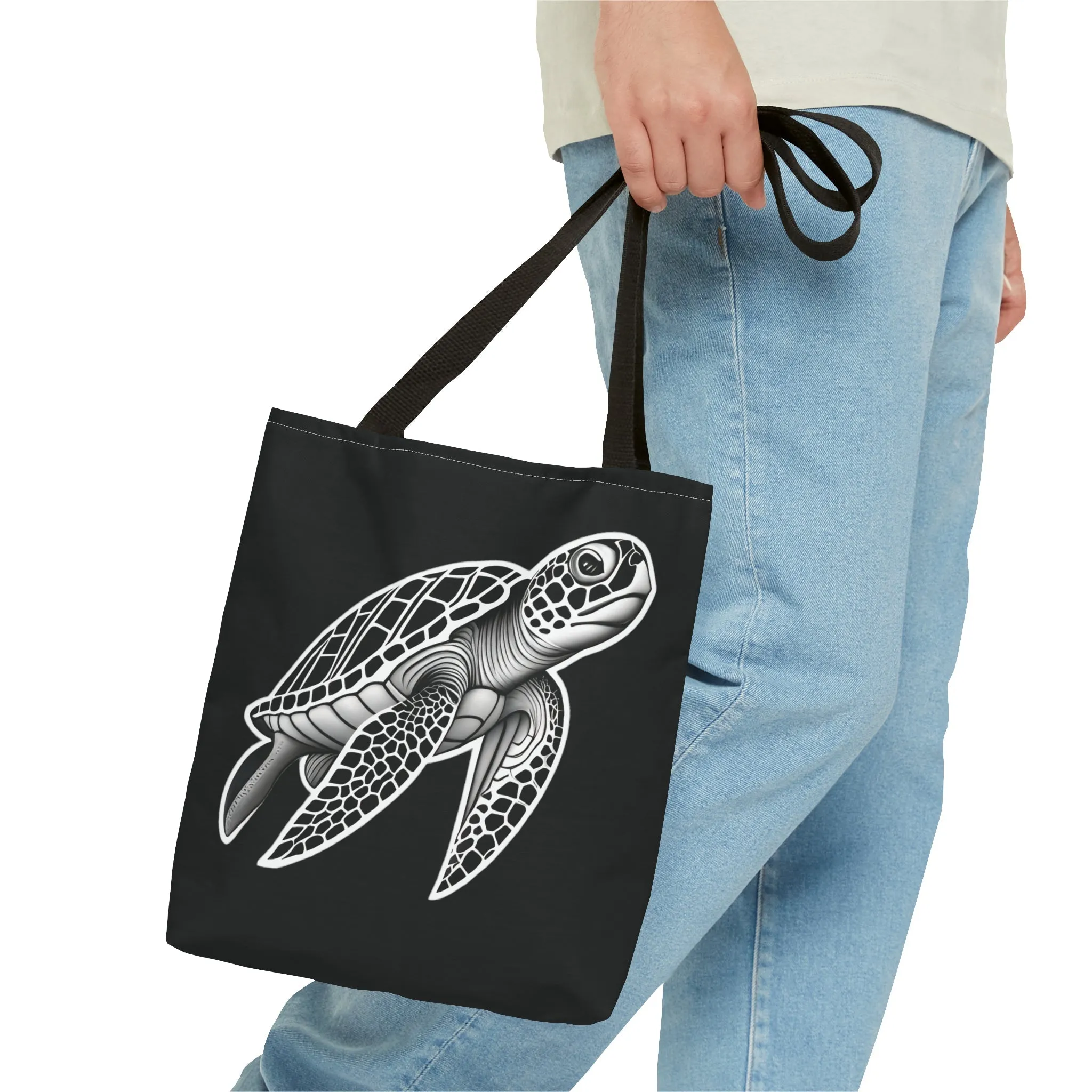 Ride The Tide Sea Turtle Tote Bag