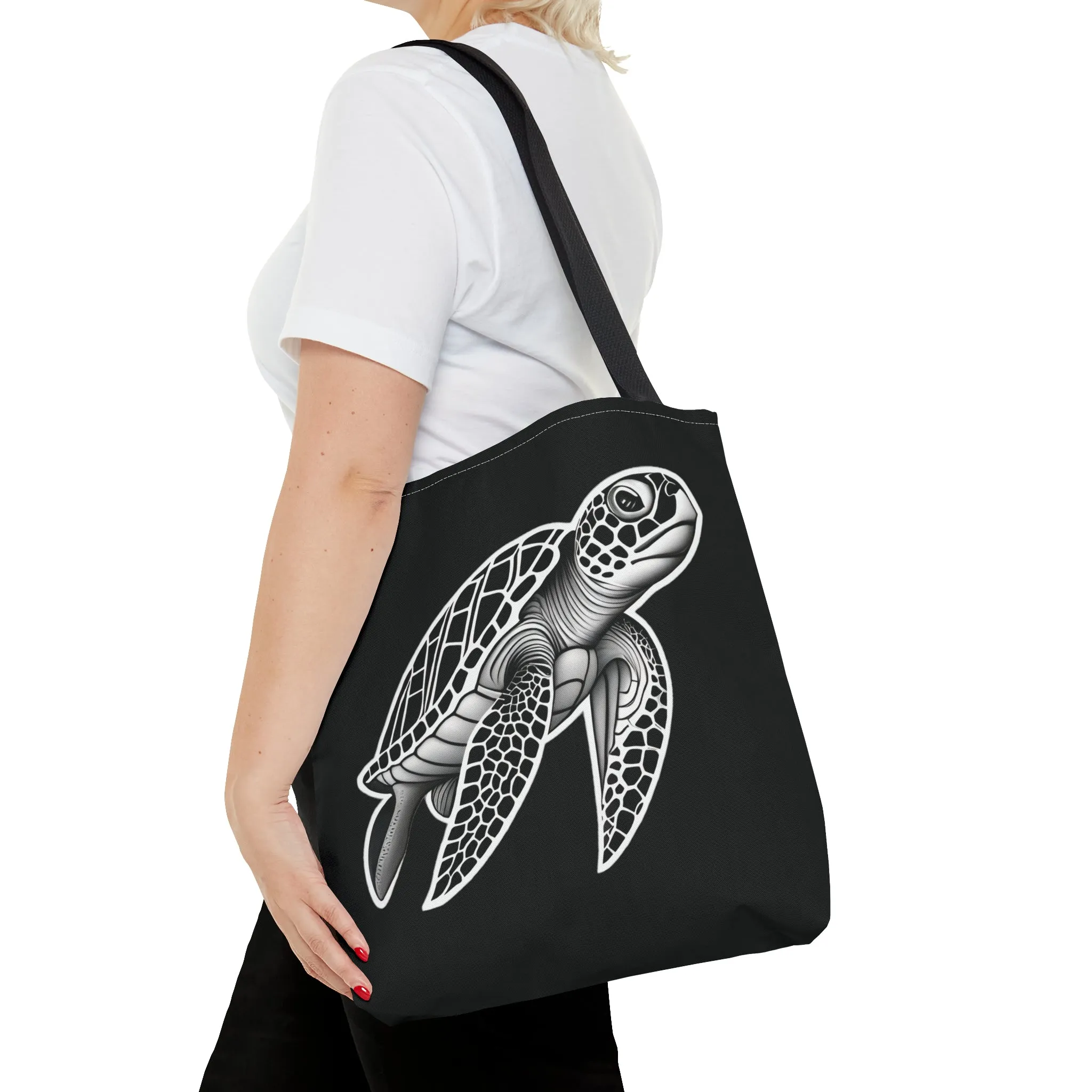 Ride The Tide Sea Turtle Tote Bag