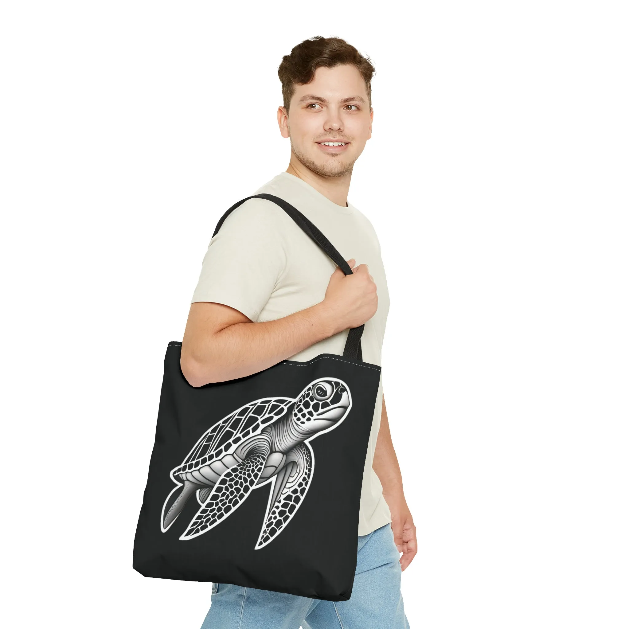 Ride The Tide Sea Turtle Tote Bag