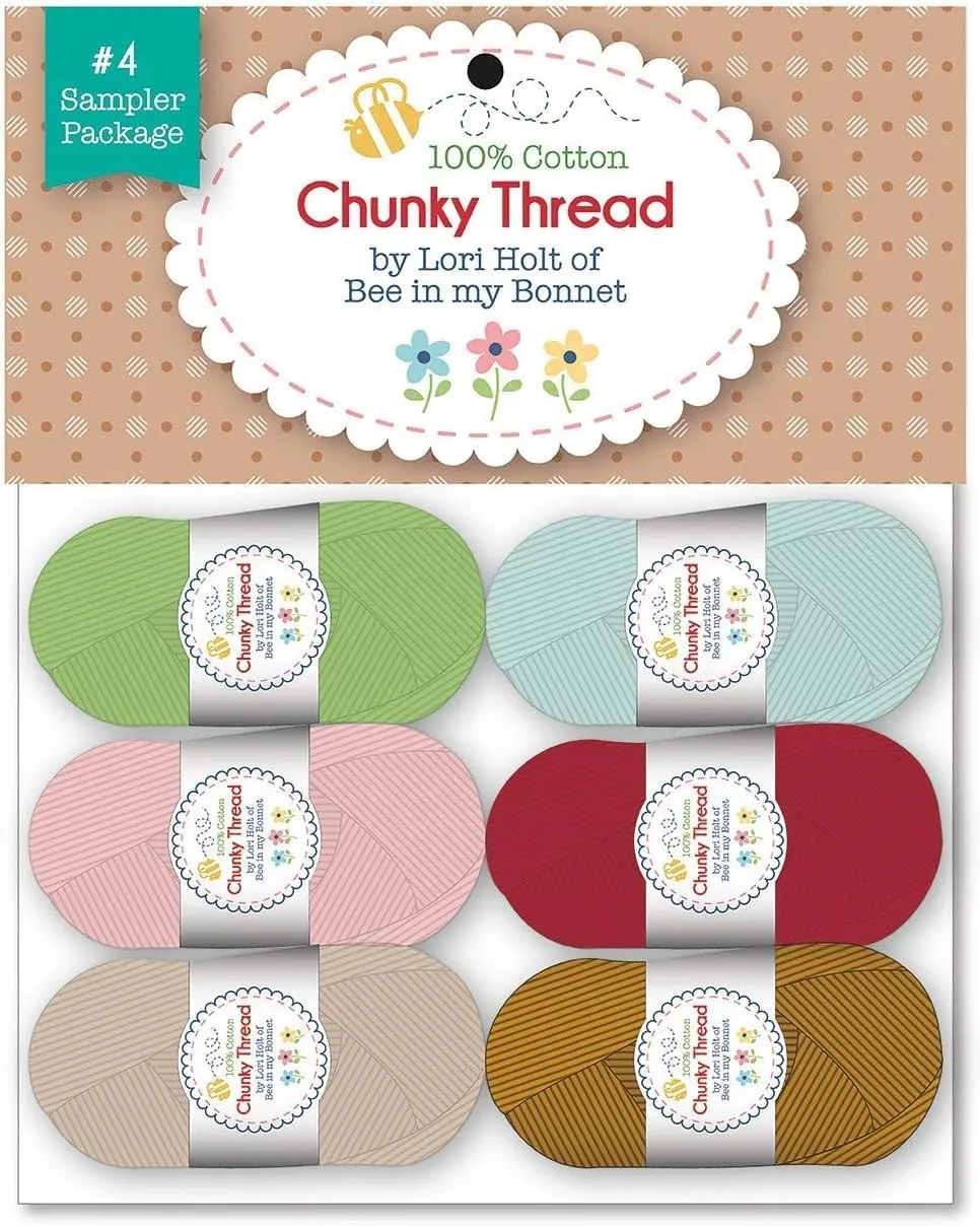 Riley Blake Chunky Thread Samplers by Lori Holt of Bee in My Bonnet, Including Sampler Package #3 and #4. (Package 3 &4)