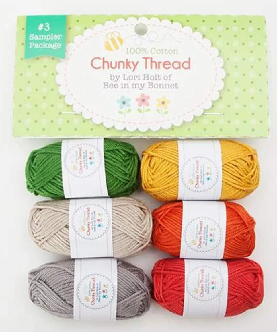 Riley Blake Chunky Thread Samplers by Lori Holt of Bee in My Bonnet, Including Sampler Package #3 and #4. (Package 3 &4)