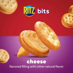 RITZ Bits Cheese Sandwich Crackers, 20 Snack Packs bundled by Schoolhouse Snacks