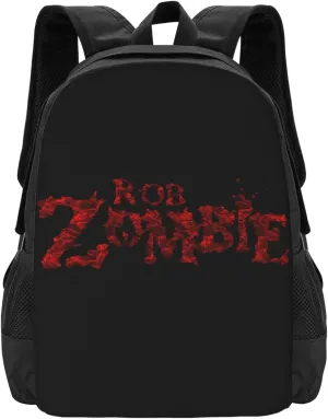 Rob Musics Zombie Backpack Large Capacity Leisure Travel Backpack Book Bag Outgoing Daypack 12.5x5.5x16.5 inch