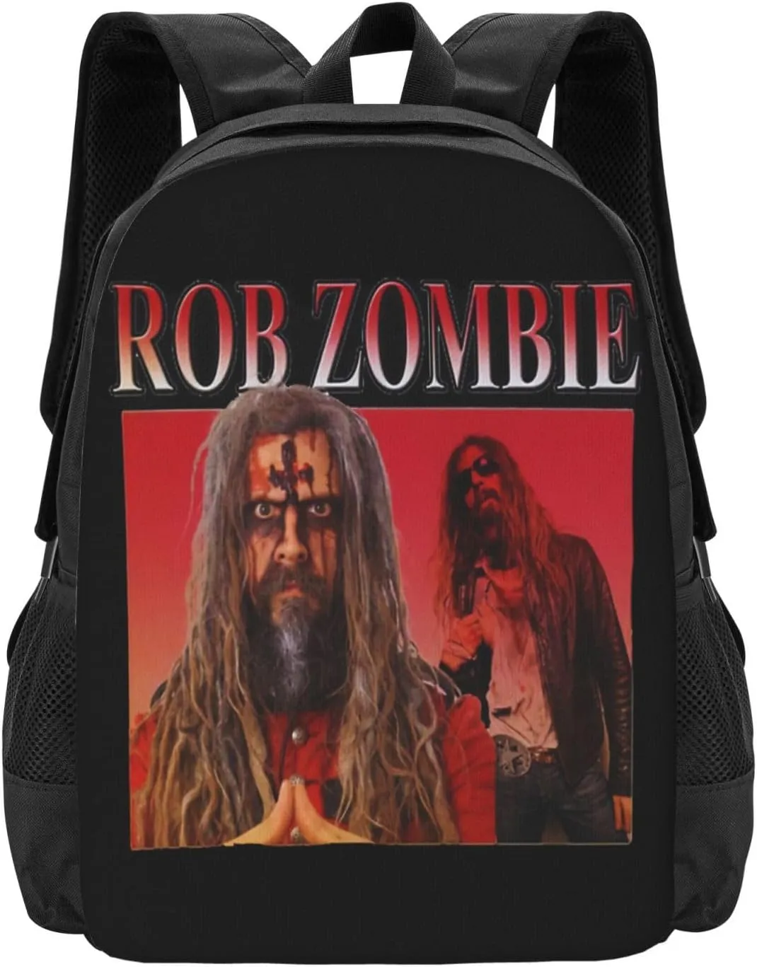 Rob Musics Zombie Backpack Large Capacity Leisure Travel Backpack Book Bag Outgoing Daypack 12.5x5.5x16.5 inch