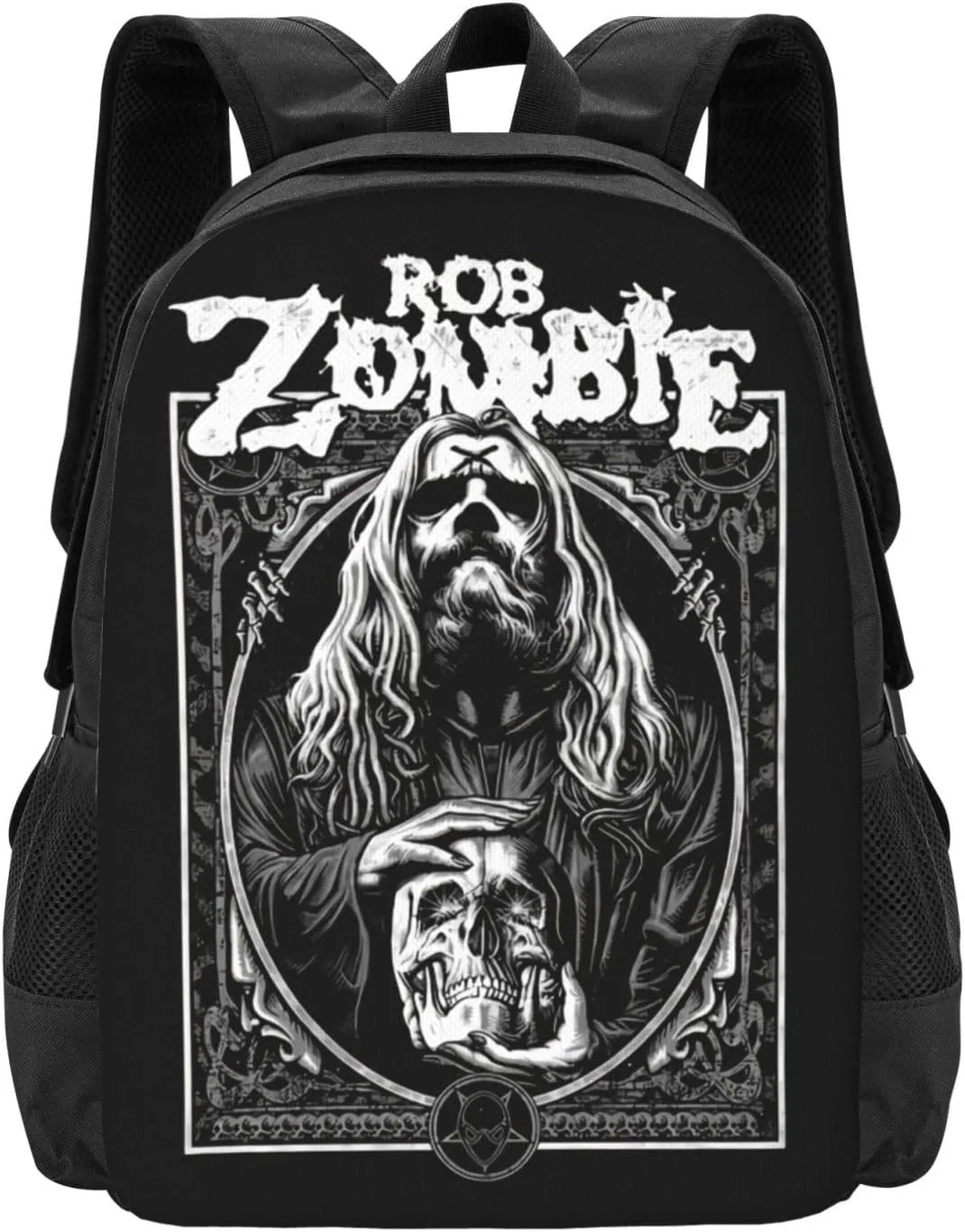 Rob Musics Zombie Backpack Large Capacity Leisure Travel Backpack Book Bag Outgoing Daypack 12.5x5.5x16.5 inch