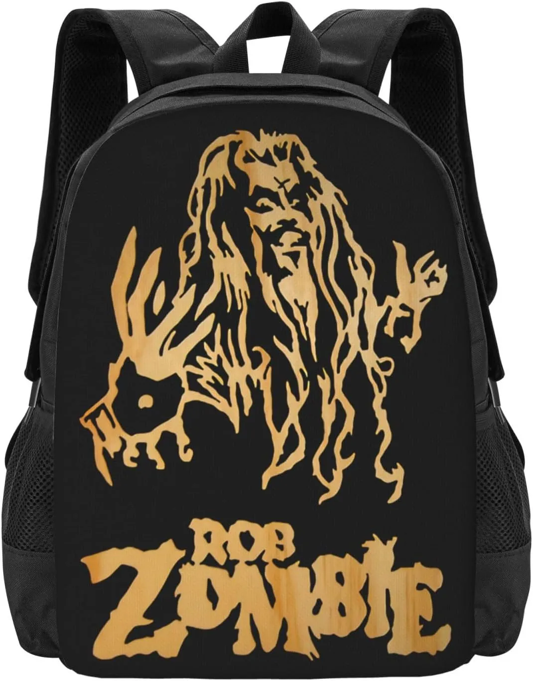 Rob Musics Zombie Backpack Large Capacity Leisure Travel Backpack Book Bag Outgoing Daypack 12.5x5.5x16.5 inch