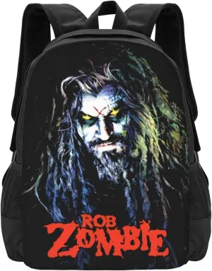 Rob Musics Zombie Backpack Large Capacity Leisure Travel Backpack Book Bag Outgoing Daypack 12.5x5.5x16.5 inch