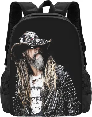 Rob Musics Zombie Backpack Large Capacity Leisure Travel Backpack Book Bag Outgoing Daypack 12.5x5.5x16.5 inch