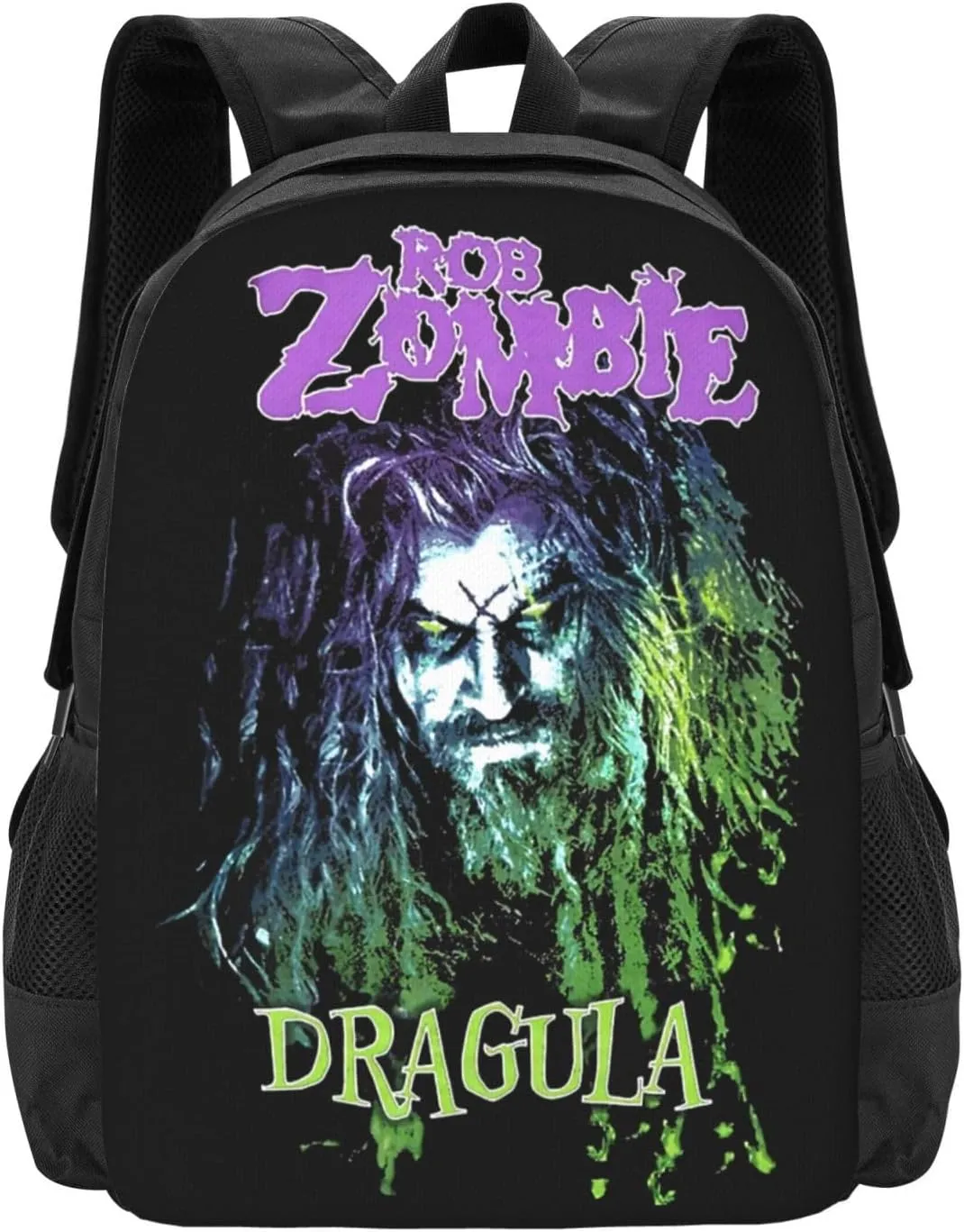 Rob Musics Zombie Backpack Large Capacity Leisure Travel Backpack Book Bag Outgoing Daypack 12.5x5.5x16.5 inch