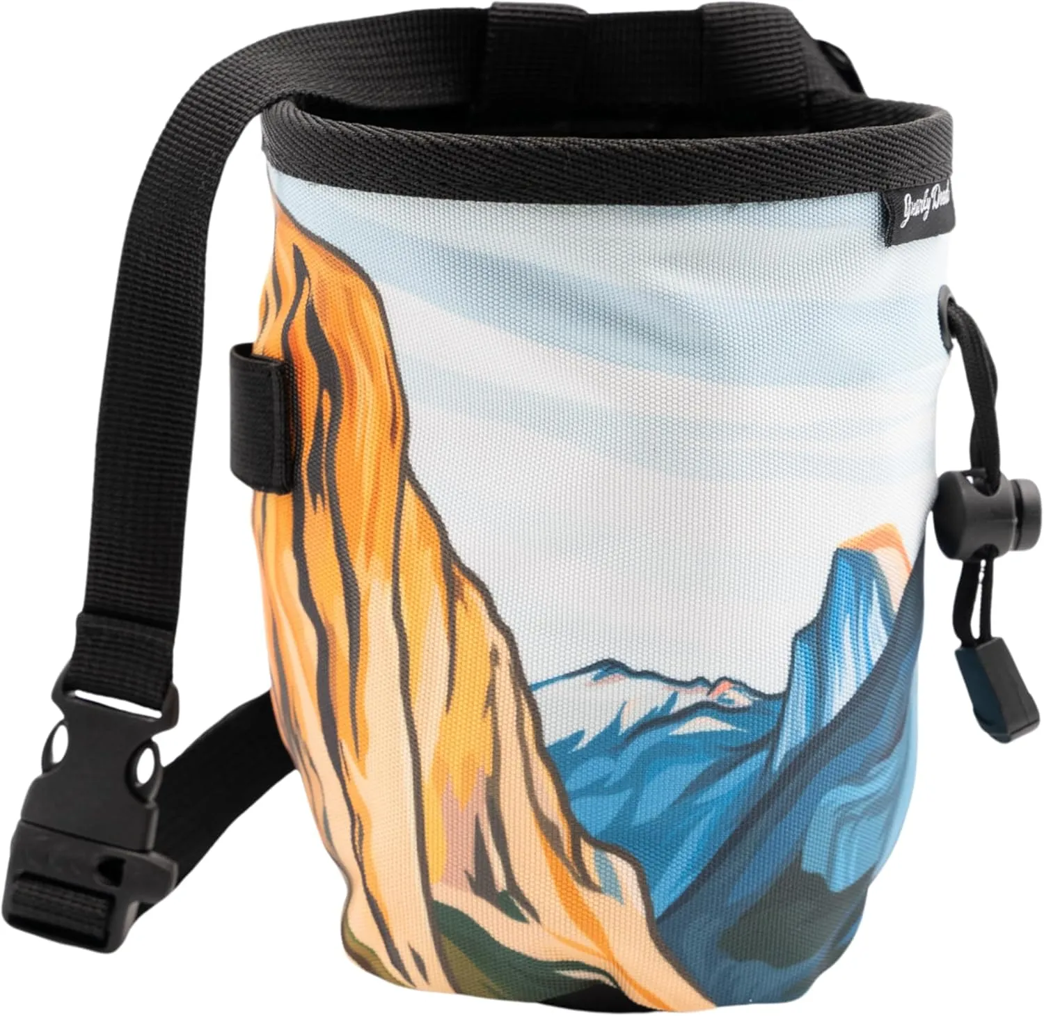 Rock Climbing Chalk Bag | for Outdoor, Gym, & Bouldering | Adjustable Waist Belt, Durable Drawstring Closure, & Zippered Pocket