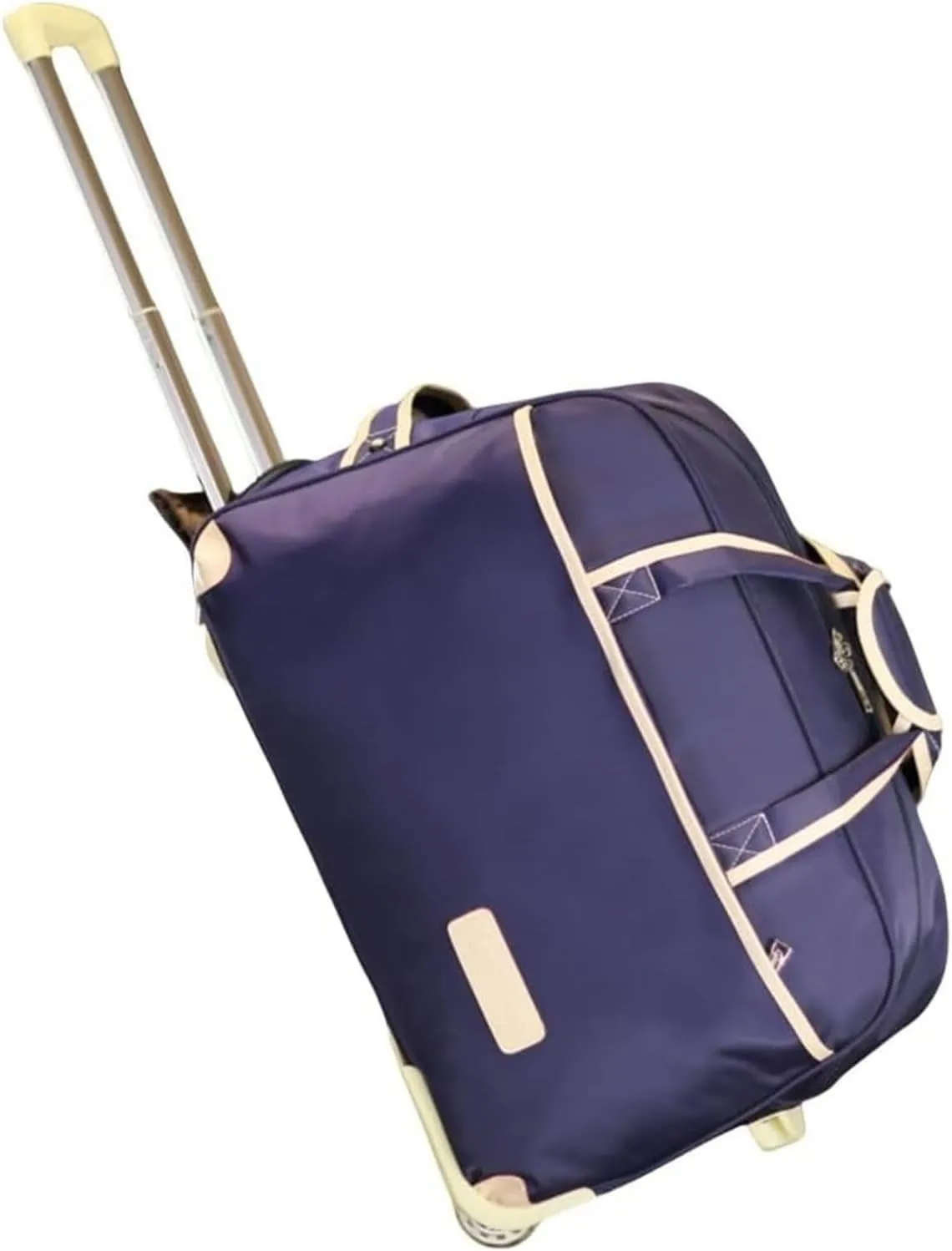 Rolling Duffel Bag With Wheels，Trolley Travel Bag Expandable, Lightweight & Waterproof Expandable Carry On Luggage For Unisex, For Unisex Overnight Weekender Bag Ideal For Gym, Trave(Purple,Large)