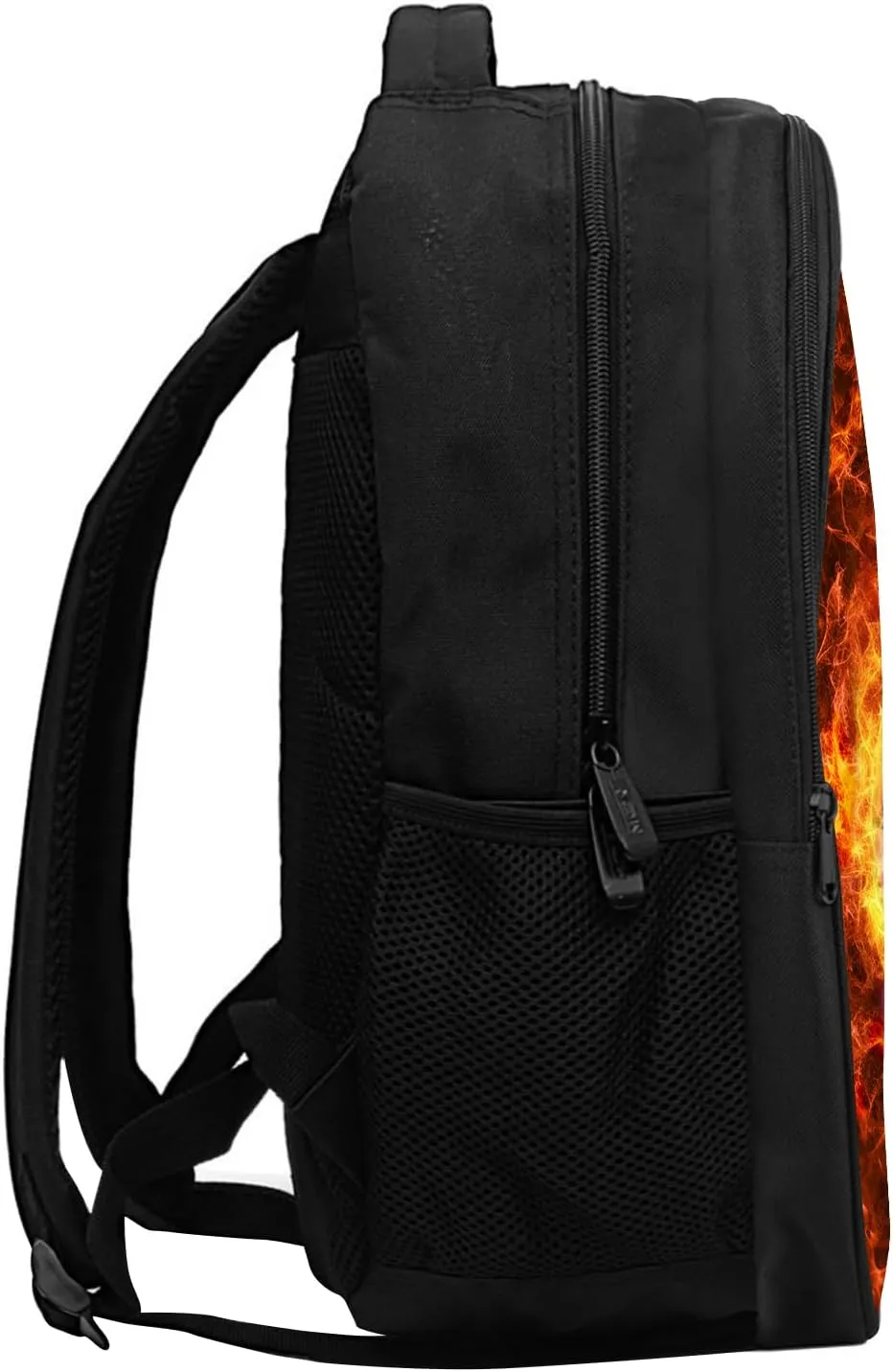 SARA NELL Kids Ice and Fire American Football Backpack for School Boys Girls,Kindergarten Elementary Toddler School Backpack, Premium Book Bag with 2 Main Compartment, 15.7 Inches