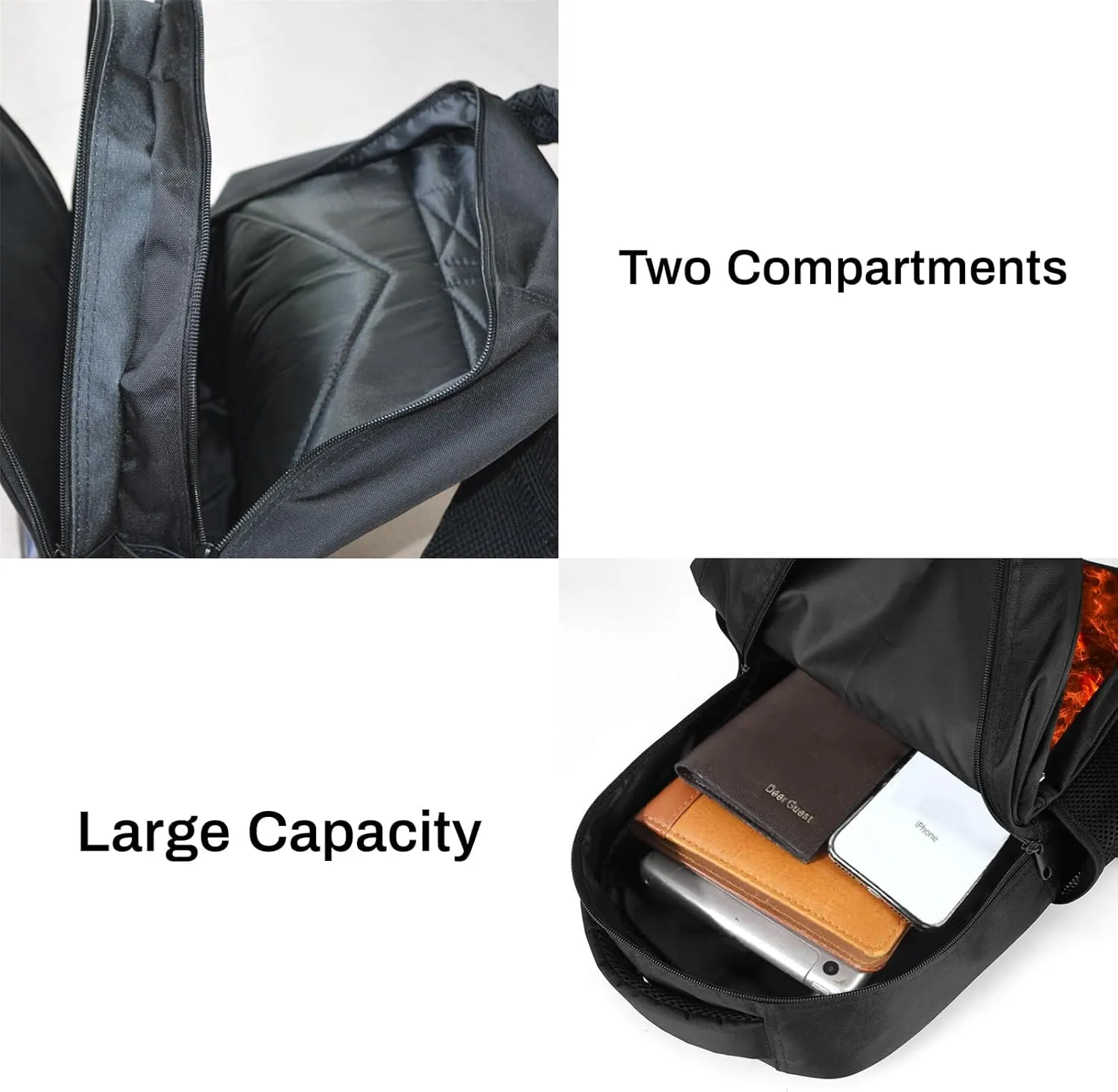 SARA NELL Kids Ice and Fire American Football Backpack for School Boys Girls,Kindergarten Elementary Toddler School Backpack, Premium Book Bag with 2 Main Compartment, 15.7 Inches