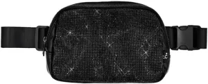 ScarvesMe Unisex Rhinestone Glamorous Shiny Crossbody Belt Bag Fanny Pack