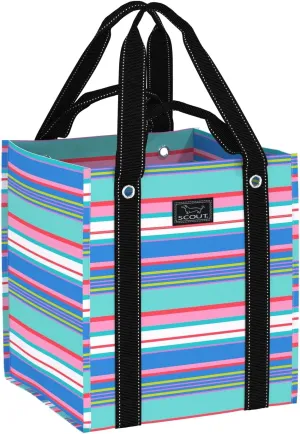 SCOUT Bagette Market Tote, Large Reusable Grocery Bag with Burst-Proof Bottom