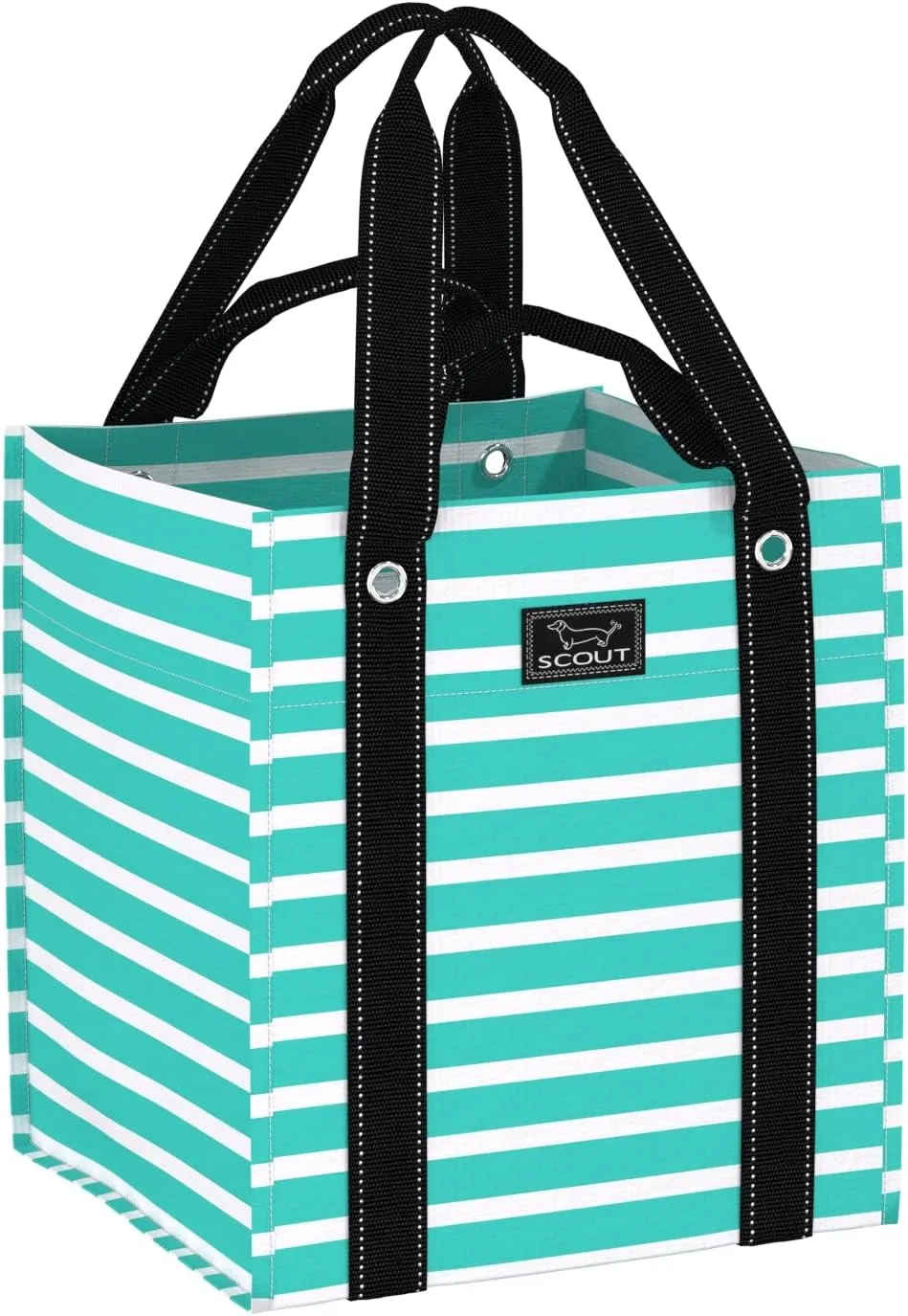 SCOUT Bagette Market Tote, Large Reusable Grocery Bag with Burst-Proof Bottom