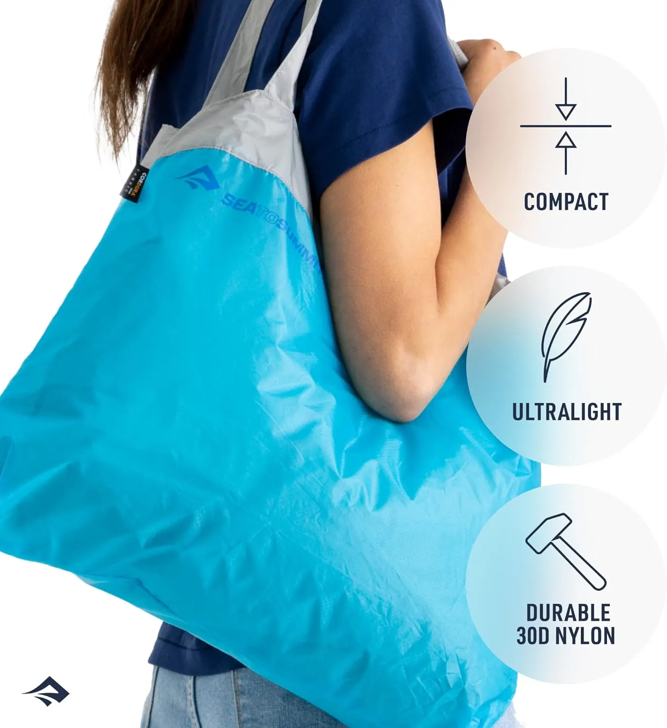Sea to Summit Ultra-Sil Reusable Shopping Bag, HighRise Grey