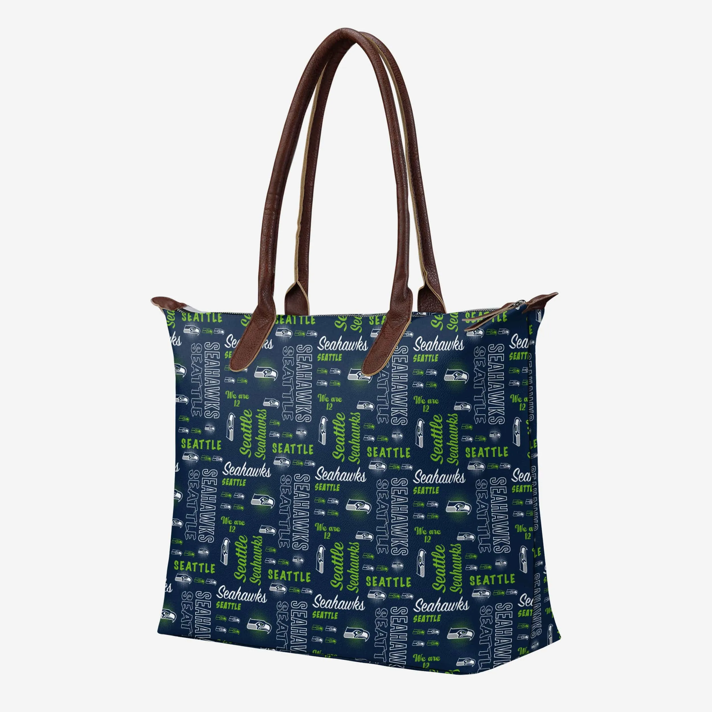 Seattle Seahawks Spirited Style Printed Collection Tote Bag
