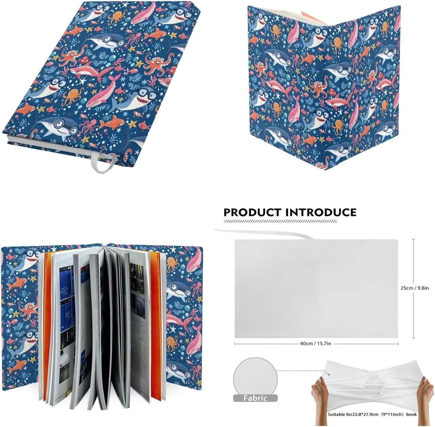 Shark Backpack Lunchbox Combo for Boy 3rd Grade Lightweight Large Tote Bag for School Kids Boys Freezable Lunch Bag for School Picnic Ourdoor