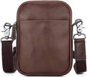 Shoulder Bag Crossbody Fanny Pack Vertical Mini Cash Register Backpack(White-Patch Five-Pointed star4)