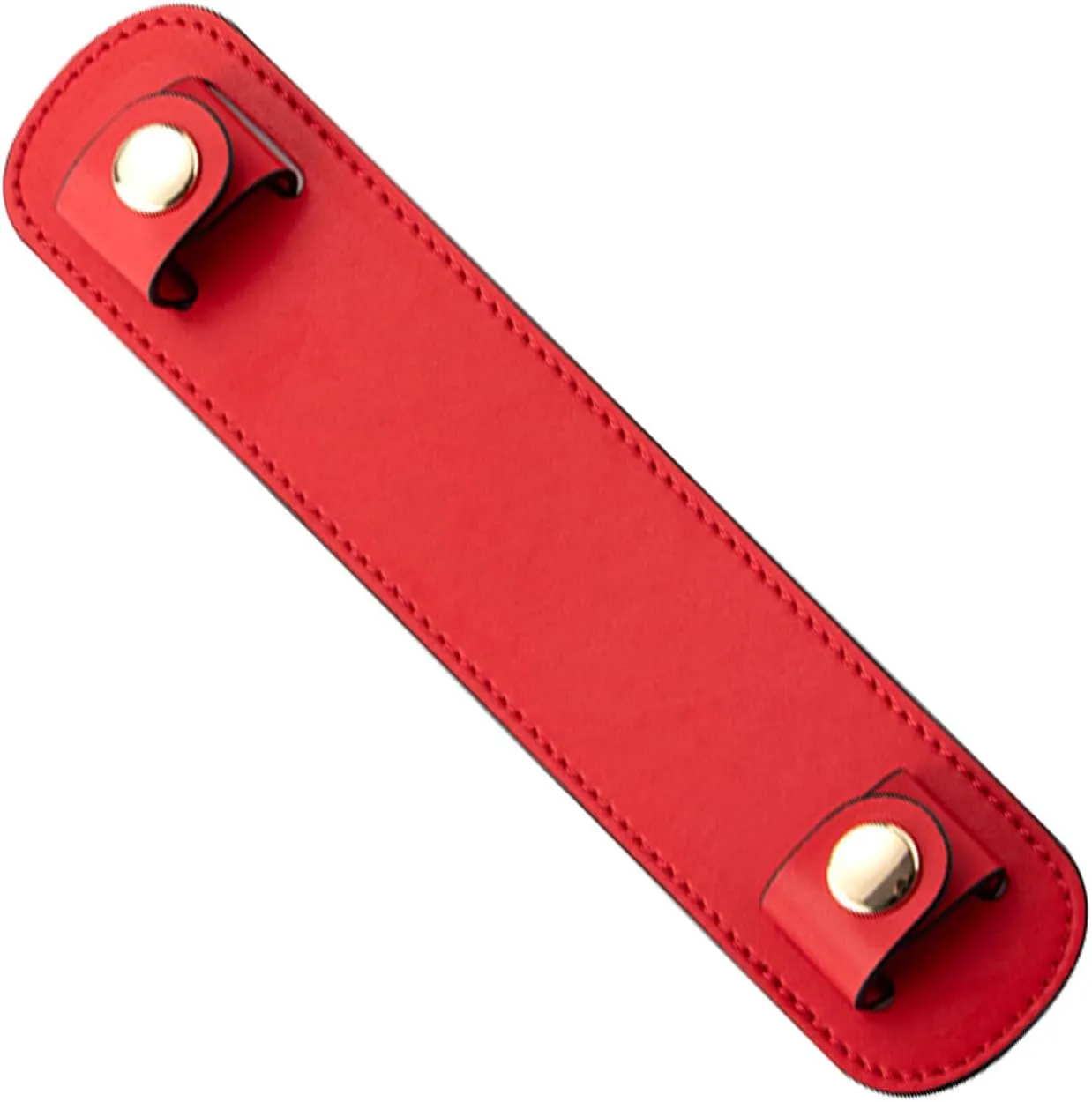 Shoulder Strap Pad Replacement,Microfiber Leather Strap Pads Detachable Cover for Tote Bag(red)