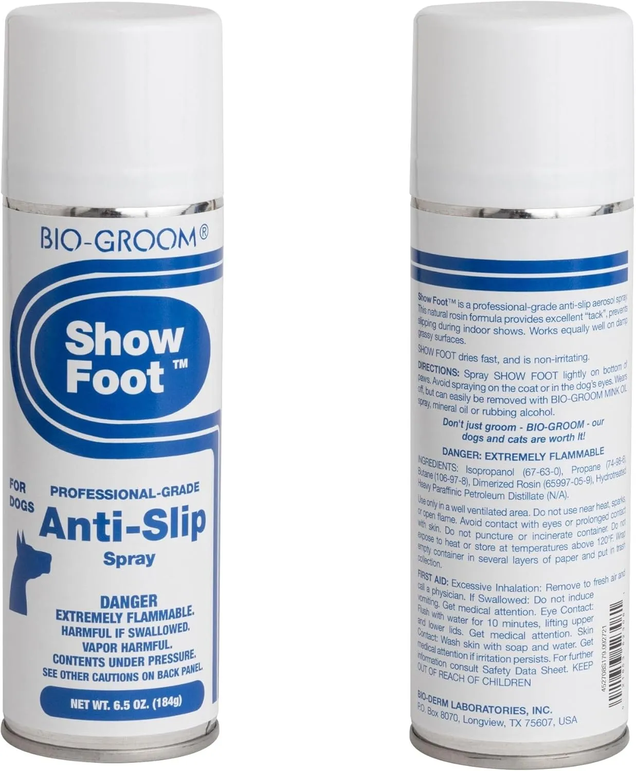 Show Foot for Dogs Anti Slip Grooming Spray Enhanced Performance Choose Quantity (1 Can)