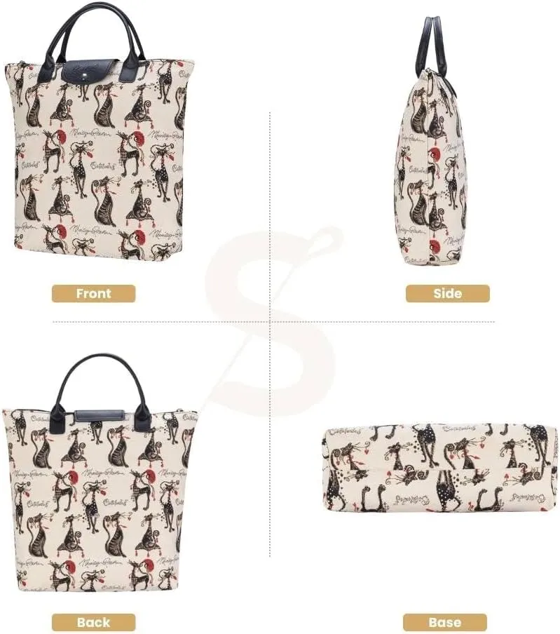 Signare Tapestry Foldable Tote Bag Reusable Shopping Bag Grocery Bag