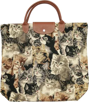 Signare Tapestry Foldable Tote Bag Reusable Shopping Bag Grocery Bag