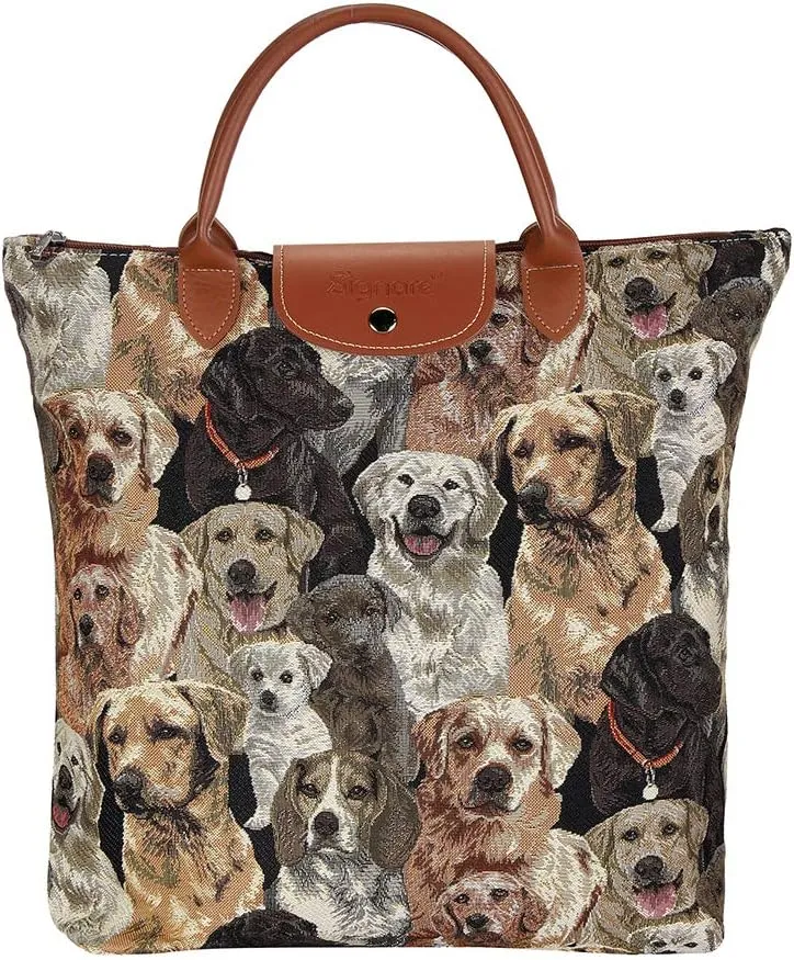 Signare Tapestry Foldable Tote Bag Reusable Shopping Bag Grocery Bag