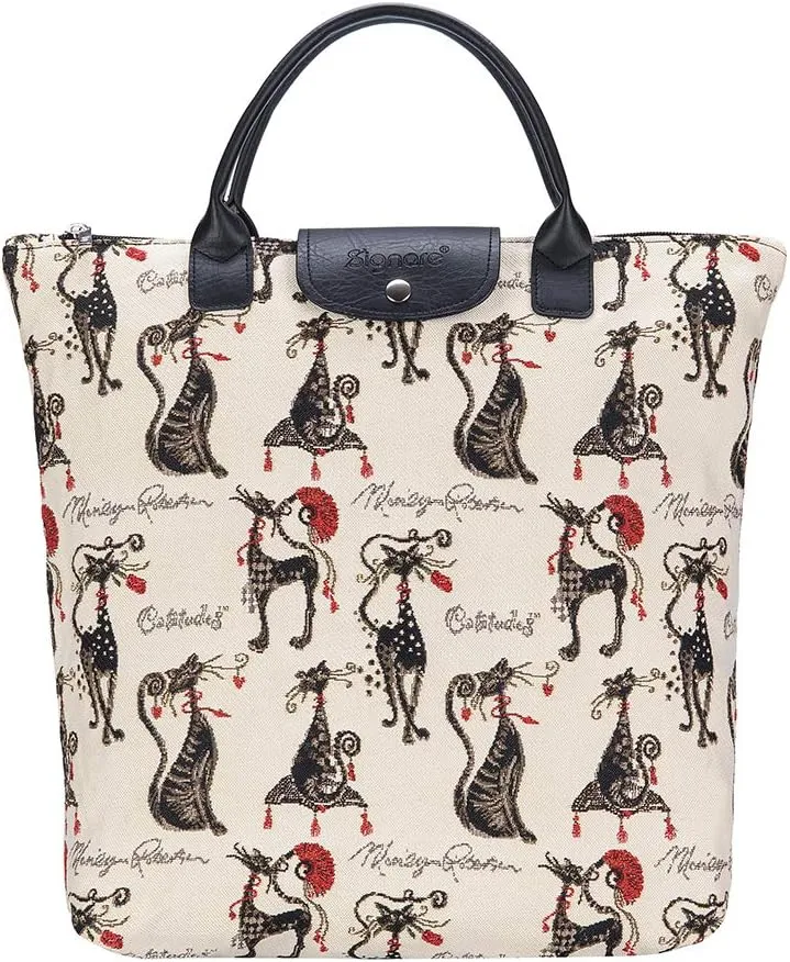 Signare Tapestry Foldable Tote Bag Reusable Shopping Bag Grocery Bag