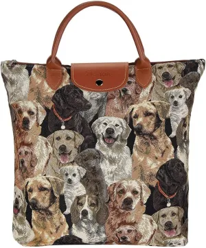 Signare Tapestry Foldable Tote Bag Reusable Shopping Bag Grocery Bag