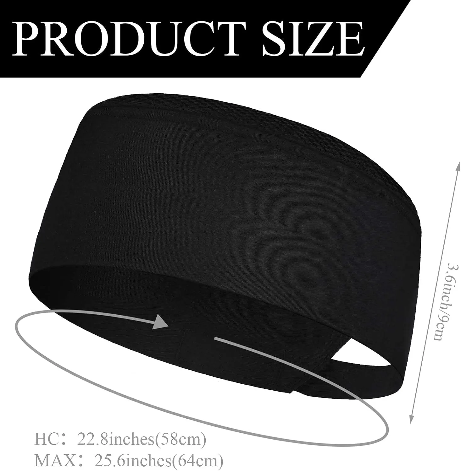 Sintege Unisex Chef Hats for Men Women Adult Adjustable Chef Beanie Caps with Breathable Mesh Top for Kitchen Cooking
