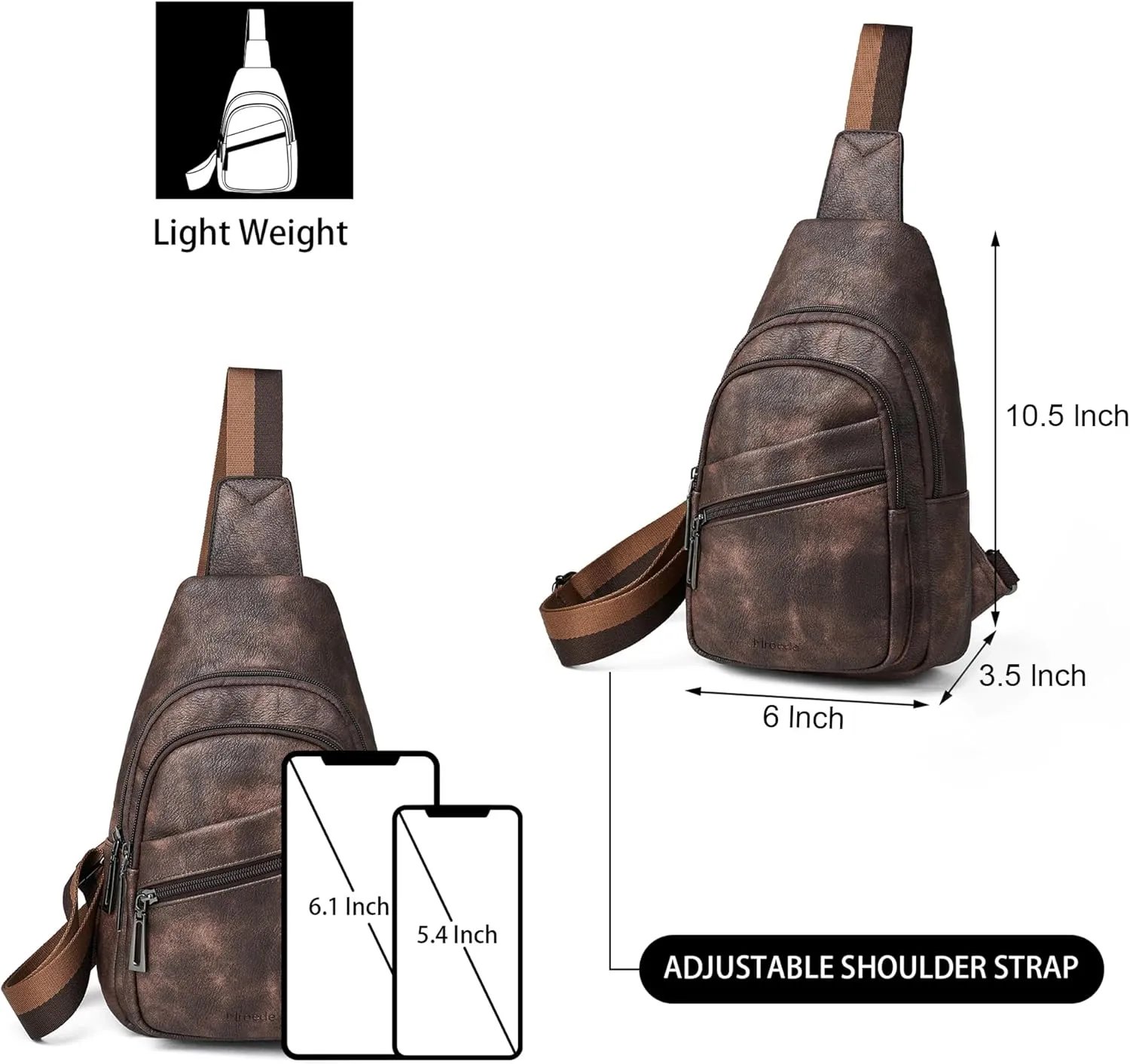 Sling Bag Crossbody Bags for Women Cross Body Fanny Packs Chest Sling Purses for Travel Shopping Leisure Sport