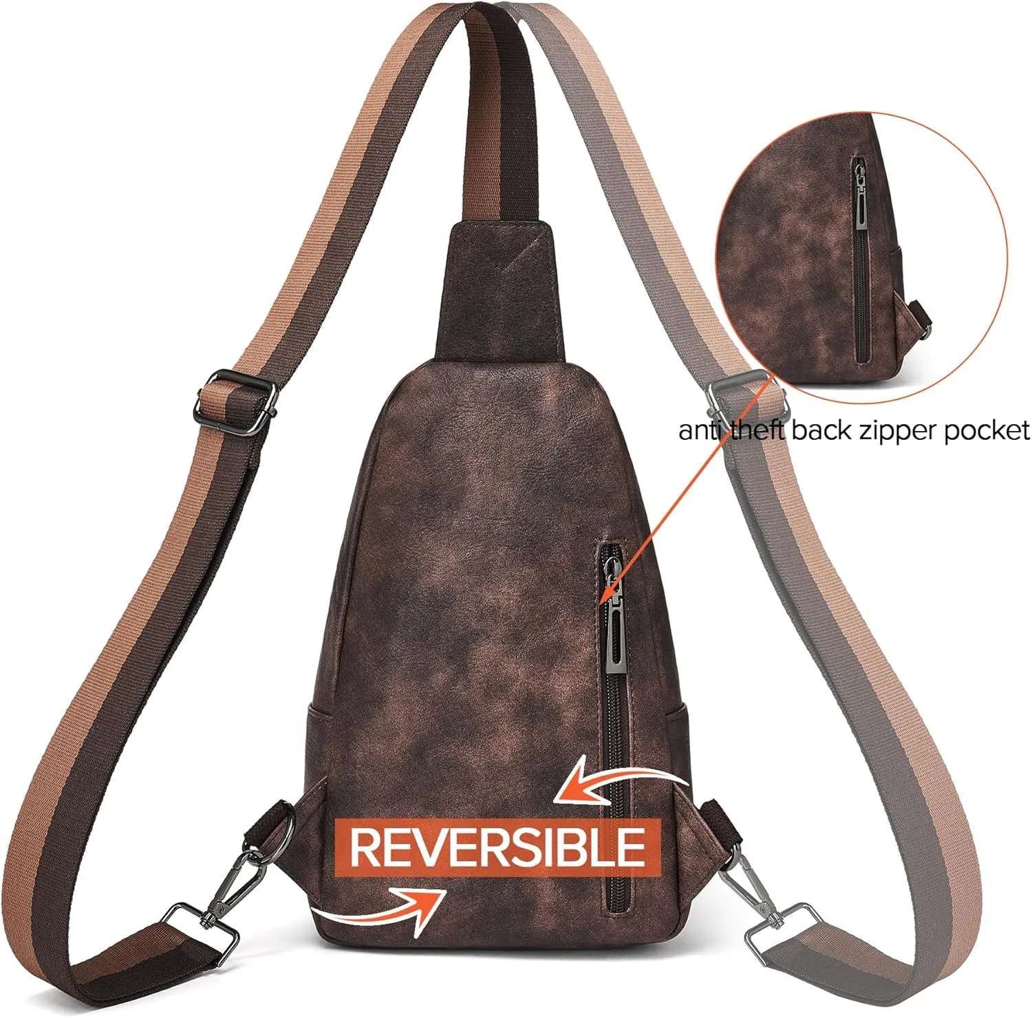 Sling Bag Crossbody Bags for Women Cross Body Fanny Packs Chest Sling Purses for Travel Shopping Leisure Sport