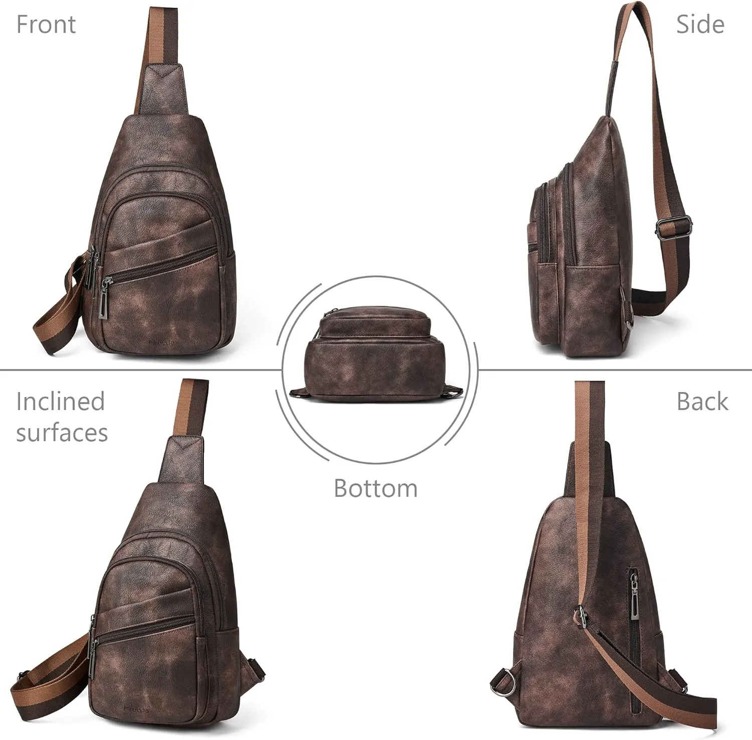 Sling Bag Crossbody Bags for Women Cross Body Fanny Packs Chest Sling Purses for Travel Shopping Leisure Sport