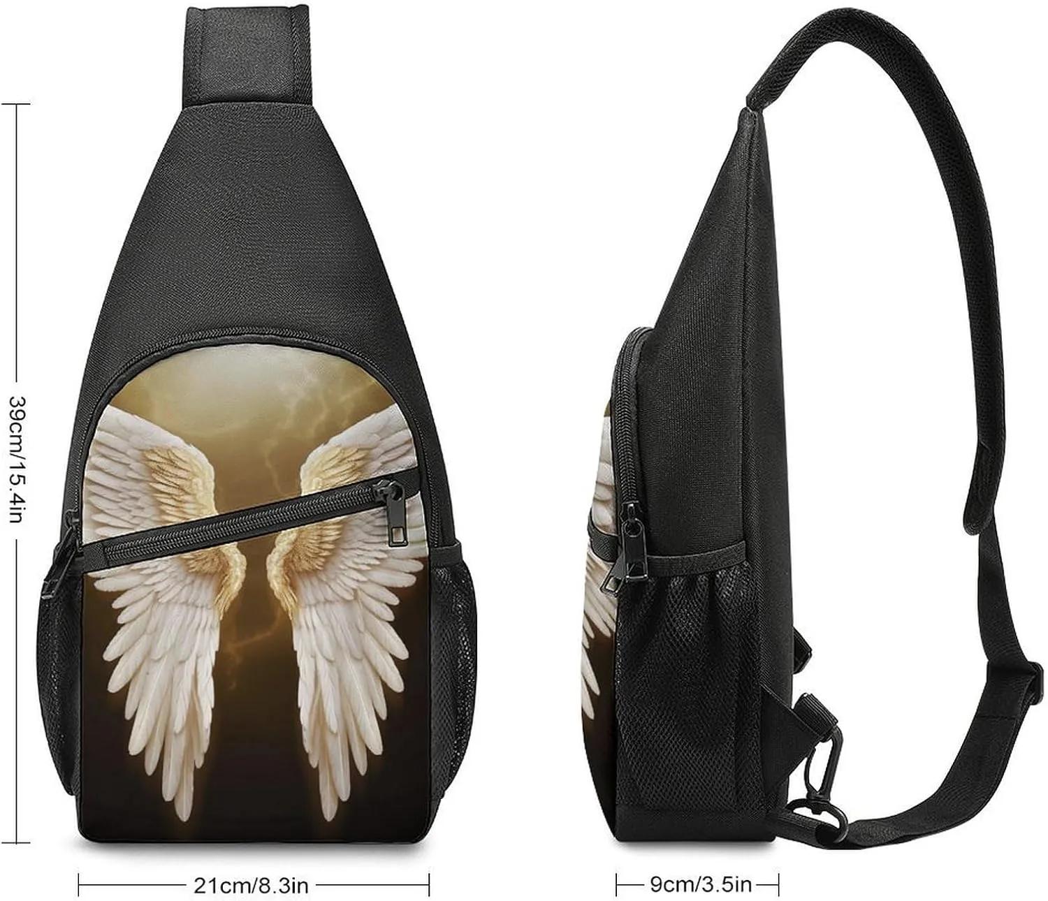 Sling Bag for Women Men Crossbody Bag Chest Bag Adorable Huskies Sling Backpack Fanny Packs Travel Hiking Daypack
