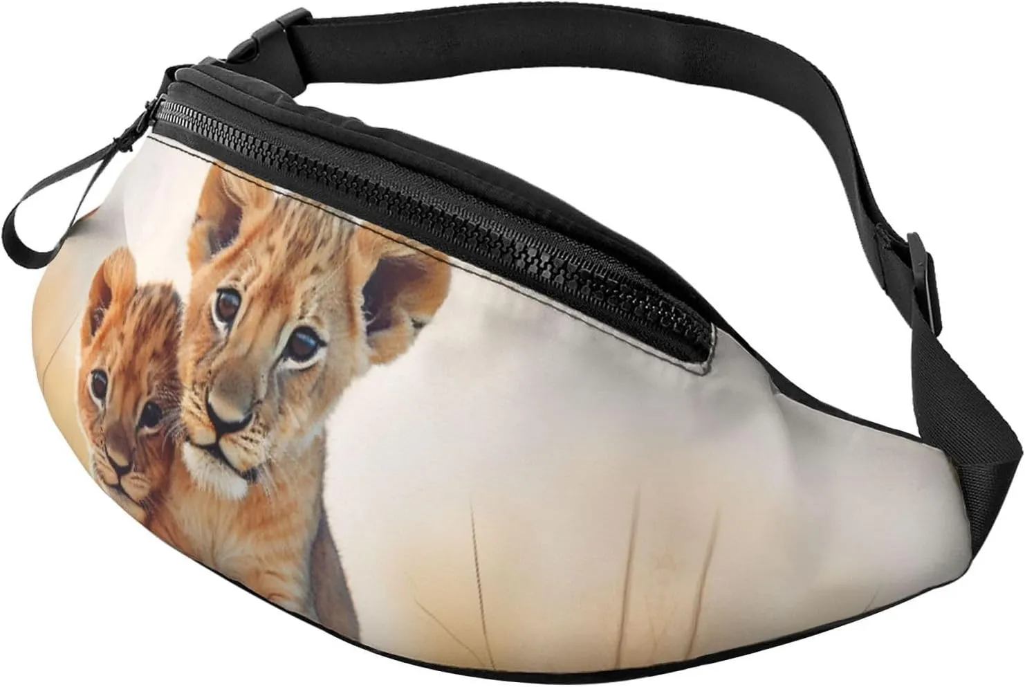 Small lion Fanny Pack for Man Women Waist Bag Adjustable Belt Casual Chest Bag Bum Bags for Travel Sports Running Hiking Waist Packs