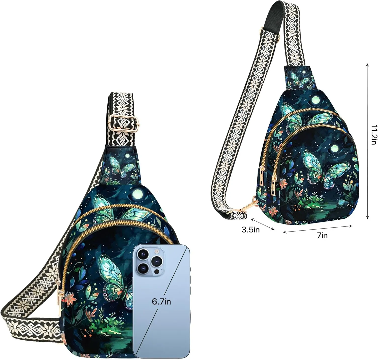 Small Sling Bag for Women Leather Crossbody Bags Sling Backpack for Outdoor Travel