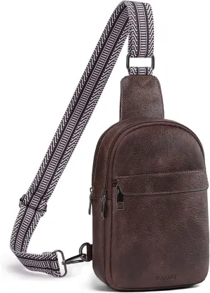 Small Sling Crossbody Bag for Women Trendy,Soft Vegan Leather Cross body Bag Purse Fanny Packs Chest Bag for Traveling