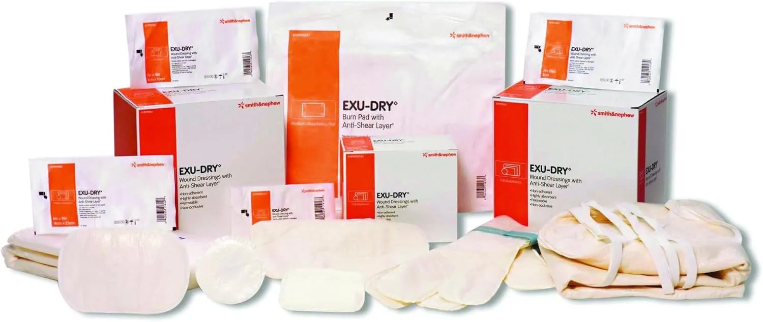 Smith & Nephew Exu-Dry Dressing with Anti-Shear Layer 4 X 6"/Pack of 10