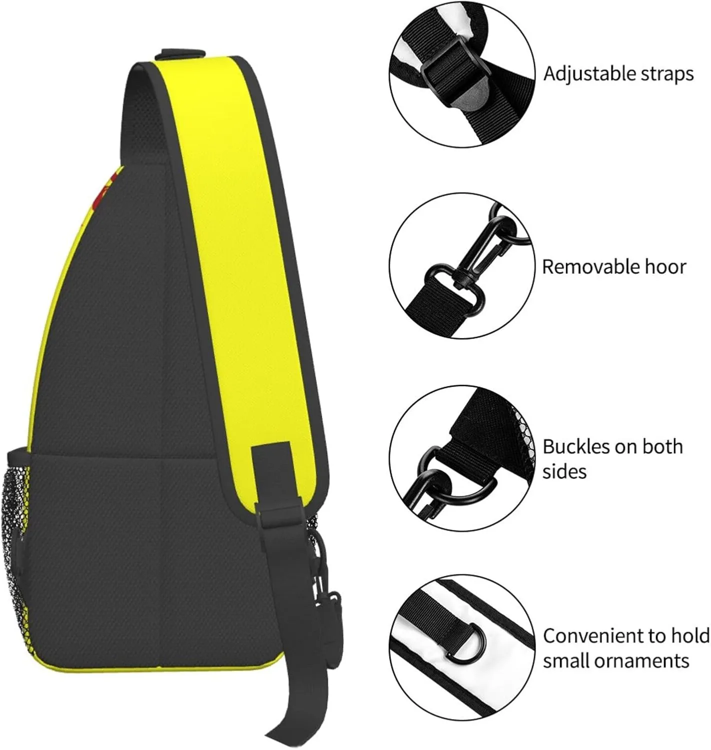 Softball Sling Backpack Crossbody Shoulder Bag Chest Purse for Men Women A