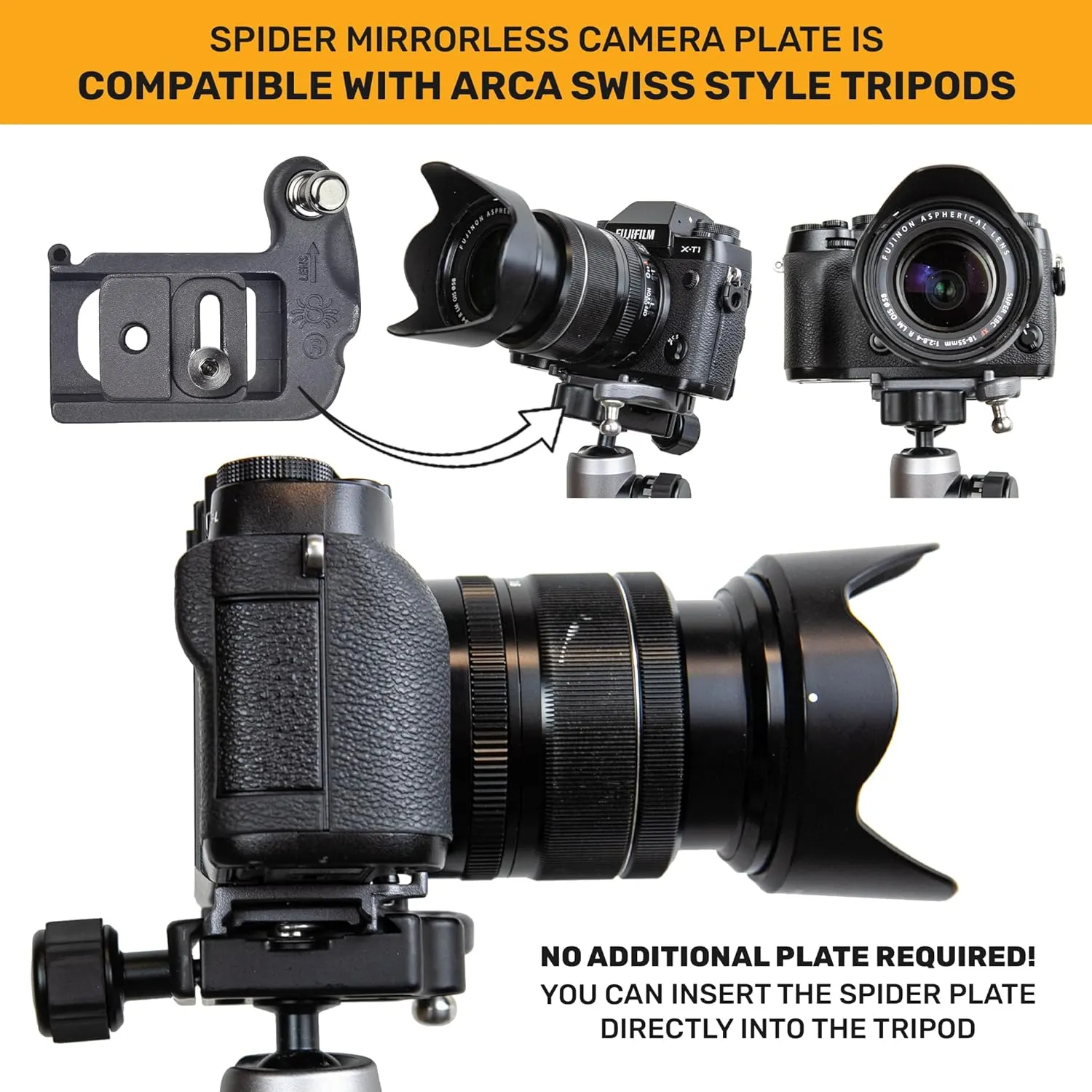 Spider Holster – SpiderPro Mirrorless Dual Camera System v2 for Carrying Two Professional Cameras and Heavy Gear Featuring Belt with Built-in Self-Locking Camera Holsters for Quick-Draw Camera Access