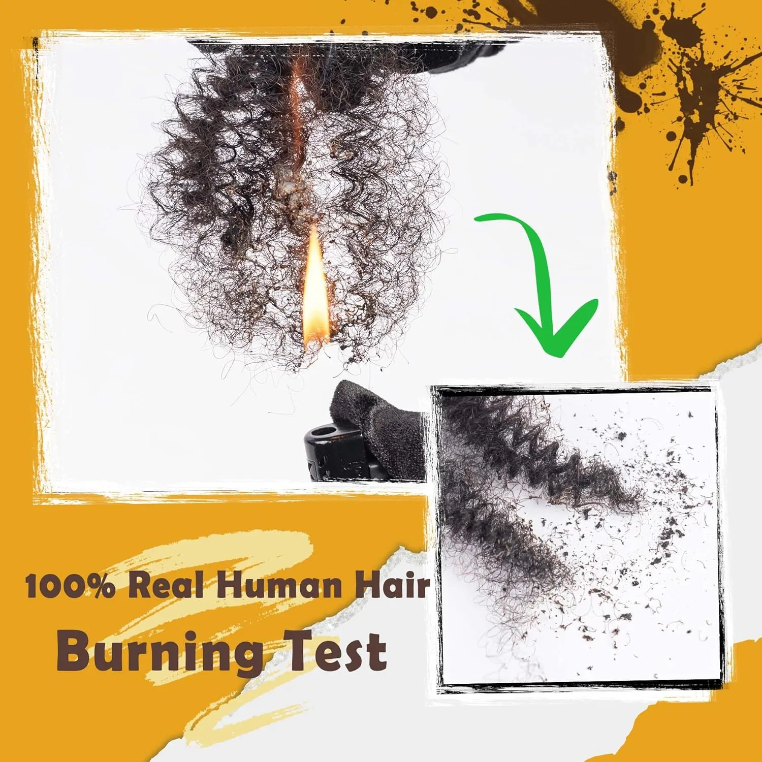 Spring Twist Bulk Human Hair for Crochet, Spring Twists, Passion Twists, Butterfly Locs and Mini Twists, 100% Afro Kinkys Bulk Human Hair Ombre Color (#30/1b/#30, 50g) (#30/1b/#30, 18 inches)