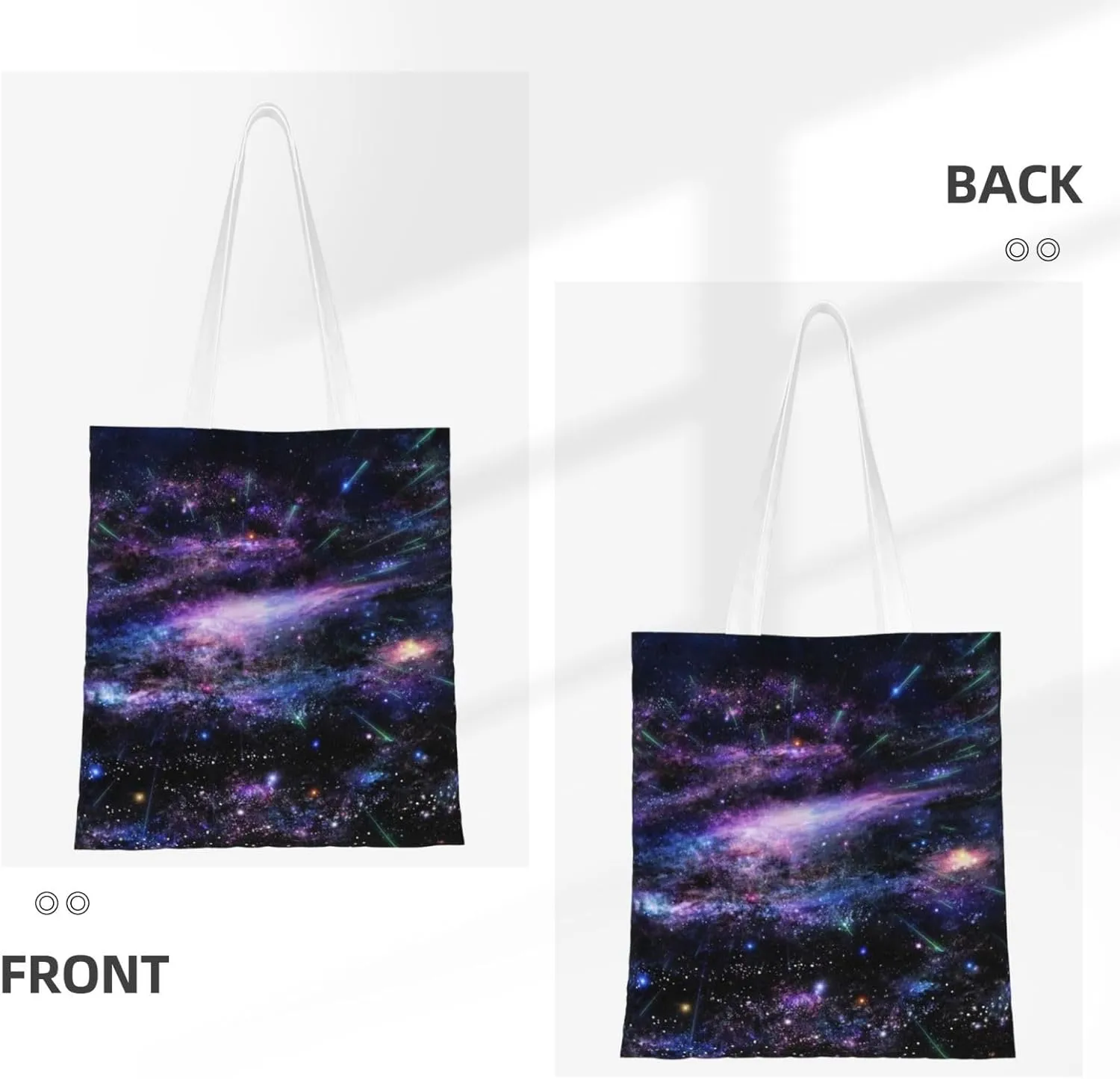 Starry Sky Wallpaper Tote Bag Reusable Shoulder Tote Bag For Women Lady Vacation, Shopping, Work