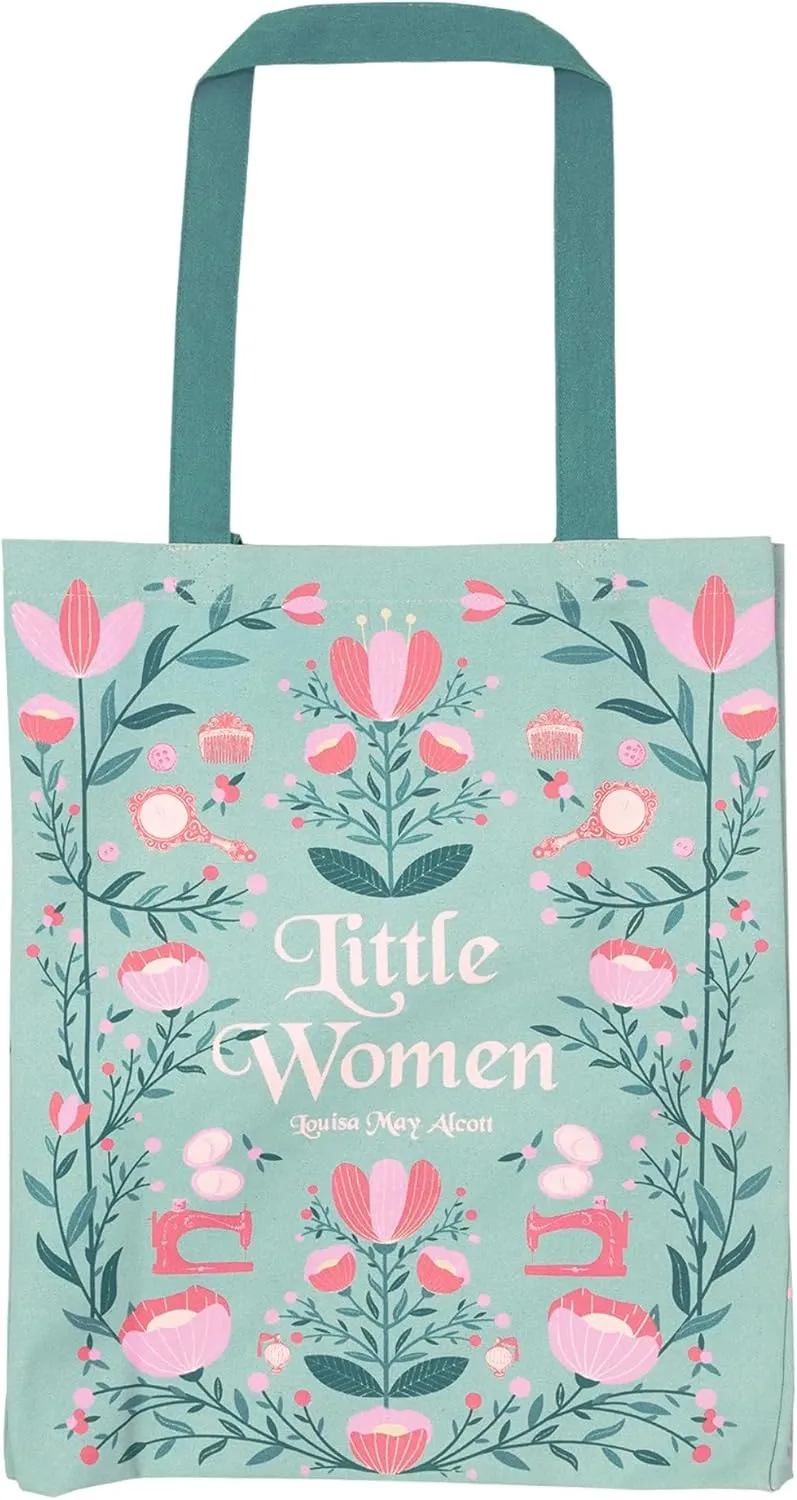 Steel Mill & Co Cute Canvas Tote Bag for Book Lovers, Bookish Reusable/Foldable Bag for Work/Groceries