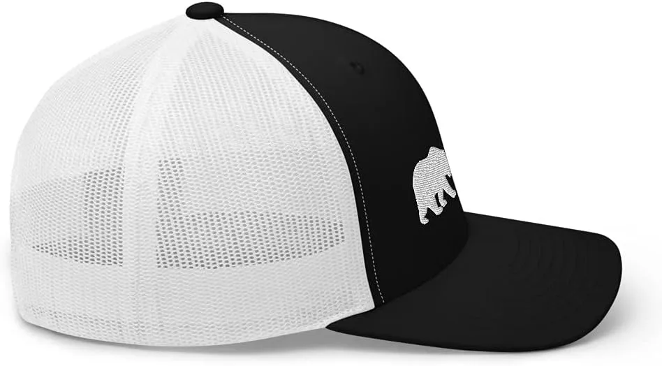 Stock Forex Crypto Day Trader Bull Bear Market Embroidered Trucker Cap Hat