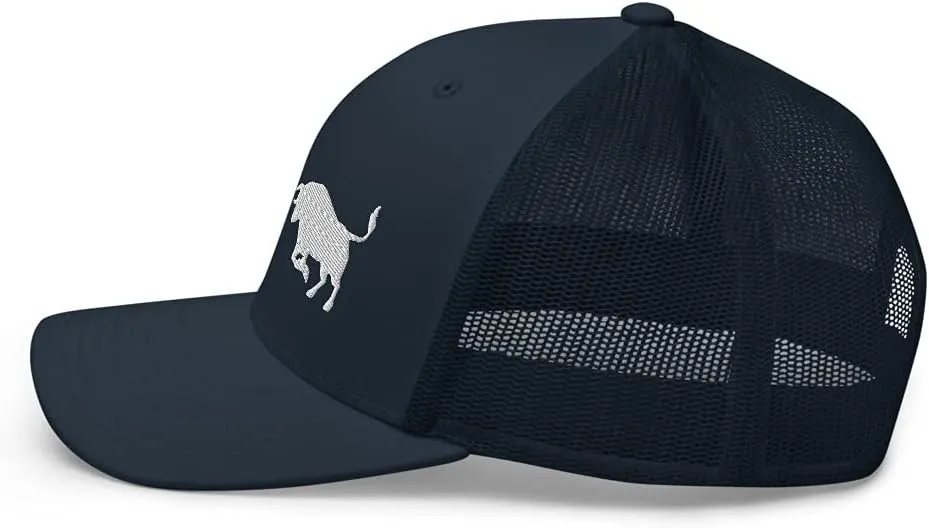 Stock Forex Crypto Day Trader Bull Bear Market Embroidered Trucker Cap Hat