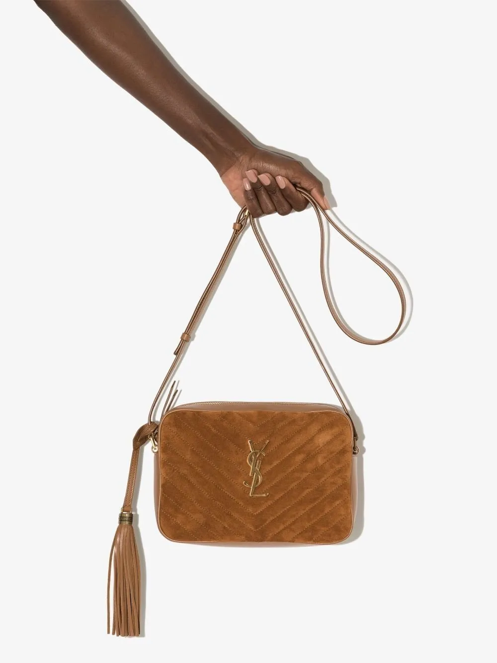 Suede small shoulder bag